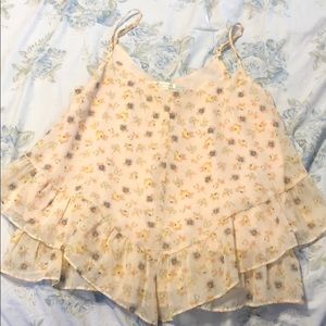 Lauren Conrad Floral Tank Top